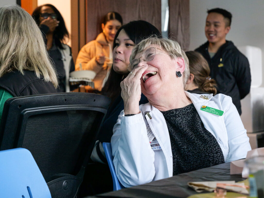 community health nurse laughing